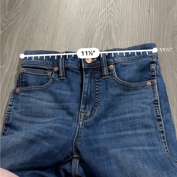 Madewell 10" High-Rise Skinny Jeans in Danny Wash:‎ Tencel Denim Edition Sz 23T - Picture 13 of 15